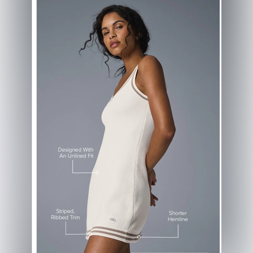 ALO Tennis Women's Dress Cream 🏓 - Picture 2 of 3